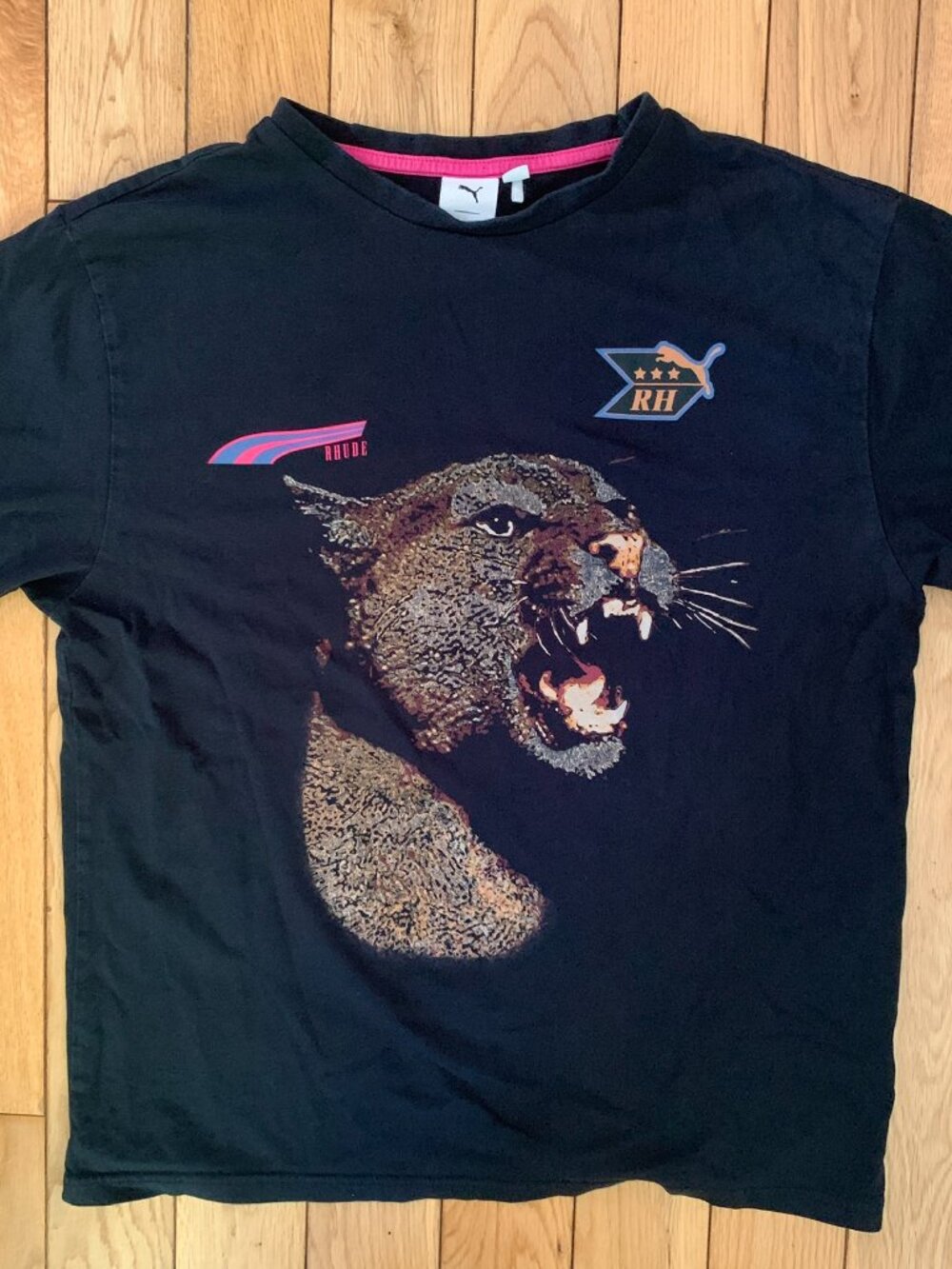 Rhude X Puma Tshirt Men's Small Black Collab